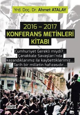 2016 - 2017 Konferans Metinleri Kitabı Ahmet Atalay