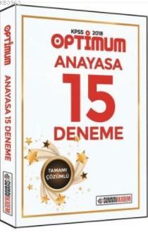 2018 KPSS Optimum Anayasa Tamamı Çözümlü 15 Deneme Kolektif