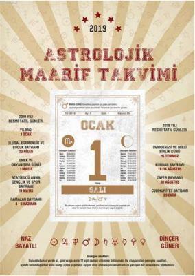 2019 Astrolojik Maarif Takvimi Dinçer Güner Naz Bayatlı