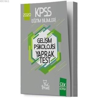 2020 KPSS Eğitim Bilimleri Gelişim Psikolojisi Yaprak Test