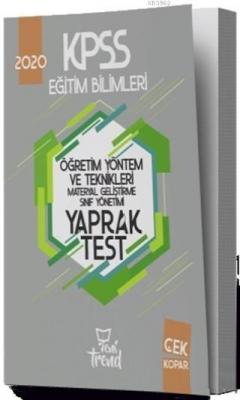 2020 KPSS Eğitim Bilimleri Öğretim Yöntem ve Teknikleri Yaprak Test