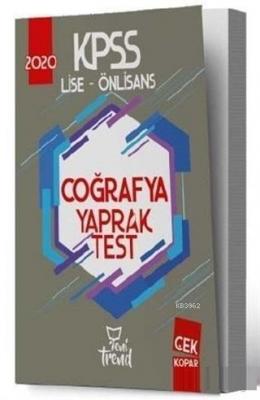 2020 KPSS Lise Önlisans Coğrafya Yaprak Test