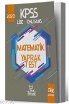 2020 KPSS Lise Önlisans Matematik Yaprak Test