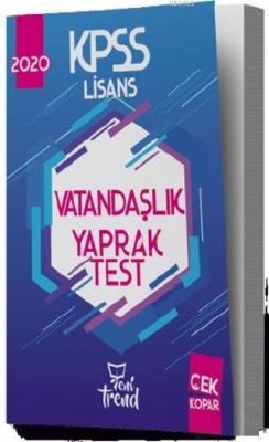 2020 KPSS Vatandaşlık Yaprak Test