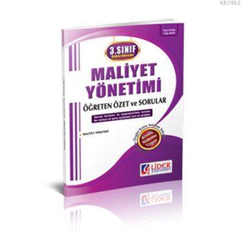 3. Sınıf 6. Yarıyıl Bahar Dönemi Maliyet Yönetimi Kolektif