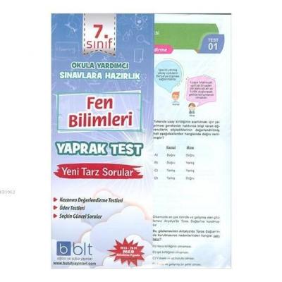 7. Sınıf Fen Bilimleri Yaprak Test