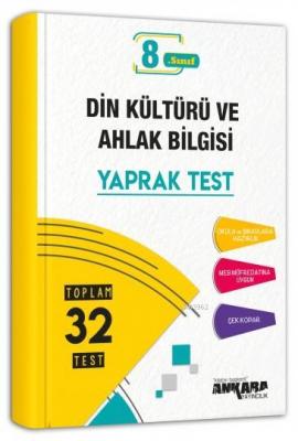 8. Sınıf Din Kültürü ve Ahlak Bilgisi Yaprak Test Ankara Yayıncılık An