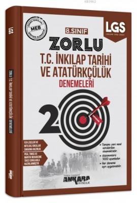 8. Sınıf T.C. İnkılap Tarihi ve Atatürkçülük 20 Zorlu Denemeleri Ankar