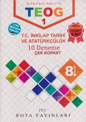 8. Sınıf TEOG 1 T.C. İnkılap Tarihi ve Atatürkçülük 10 Deneme Çek Kopa