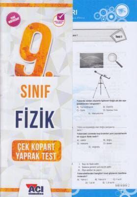 Açı - 9.Sınıf Fizik Çek Kopart Yaprak Test Kolektif