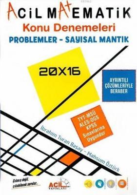 Acil Yayınları Matematik Problemler Sayısal Mantık Konu Denemeleri Aci