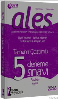 ALES Tamamı Çözümlü 5 Deneme Sınavı 2016 Yılmaz Ceylan