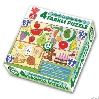 Anaokulu Eğitim Serisi 3 4 FarklıPuzzle Kolektif