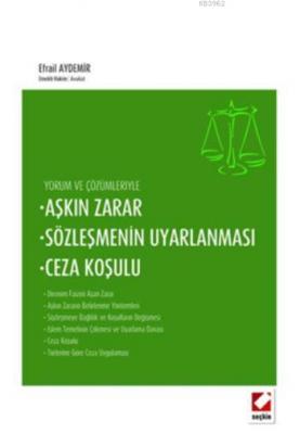 Aşkın Zarar, Sözleşmenin Uyarlanması, Ceza Koşulu Efrail Aydemir