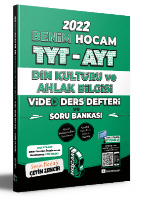 Benim Hocam 2022 TYT - AYT Din Kültürü Video Ders Defteri ve Soru Bankası
