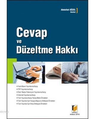 Cevap ve Düzeltme Hakkı Abdullah Güzel