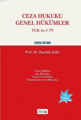 Ceza Hukuku Genel Hükümler Hamide Zafer