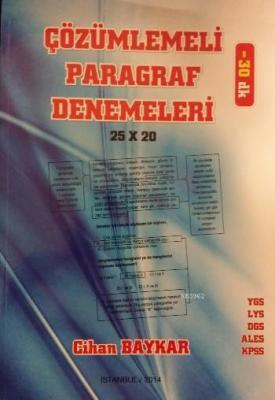 Çözümlemeli Paragraf Denemeleri Cihan Baykar