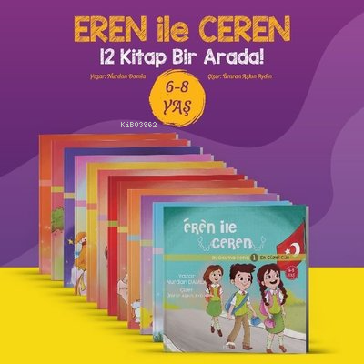 Eren İle Ceren İlk Okuma Serisi (12 Kitap Takım) Nurdan Damla