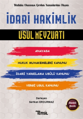 Idari Hakimlik Usul Mevzuatı Sertkan Erdurmaz