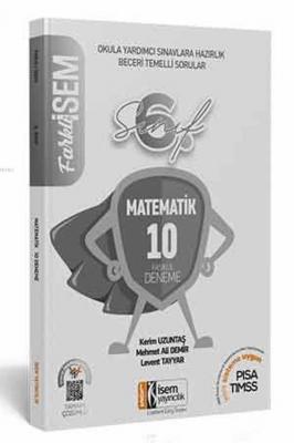 İsem Yayınları 6. Sınıf Matematik 10 Deneme İsem Levent Tayyar