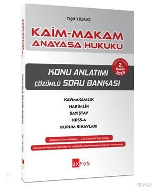 Kaim Makam Anayasa Hukuku Konu Özetli Soru Bankası Yiğit Yılmaz