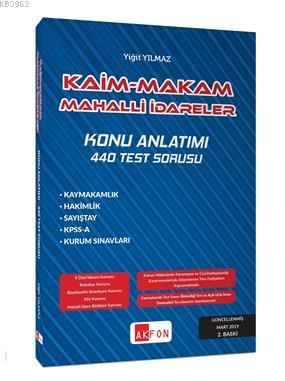 Kaim Makam Mahalli İdareler Konu Anlatımı 440 Test Sorusu Yiğit Yılmaz