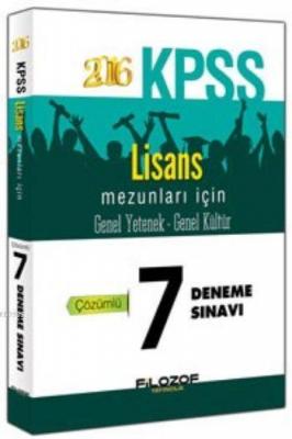 KPSS Lisans Mezunları İçin Genel Yetenek Genel Kültür Çözümlü 7 Deneme