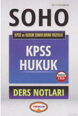 KPSS Soho Hukuk Ders Notları Recep Kahraman