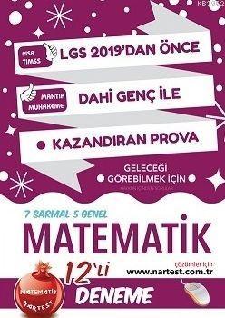 Nartest Yayınları 8. Sınıf LGS Dahi Genç Matematik 12 li Deneme Nartes