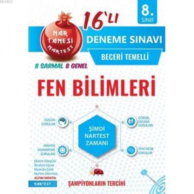 Nartest Yayınları 8. Sınıf LGS Fen Bilimleri Nar Tanesi 16 lı Deneme N