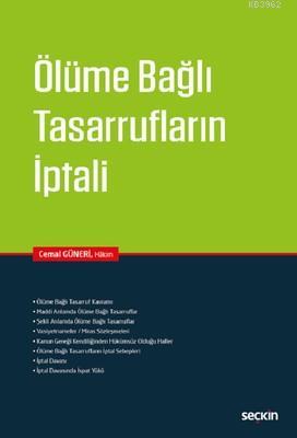 Ölüme Bağlı Tasarrufların İptali Cemal Güneri