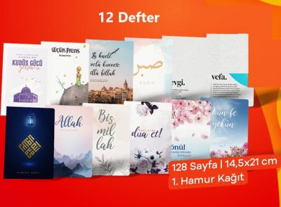 Hobbi 12 Defter Seti