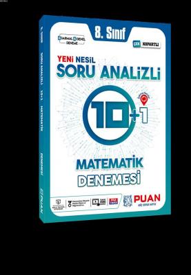 Puan Yayınları 8. Sınıf LGS Matematik Soru Analizli 10+1 Deneme Puan K