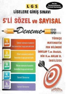 Rota Yayınları 8. Sınıf LGS Sözel Sayısal 5 li Deneme RTY Rota Kolekti