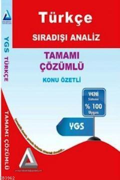 Sıradışı Analiz Yayınları TYT Türkçe Konu Özetli Tamamı Çözümlü Sıradı