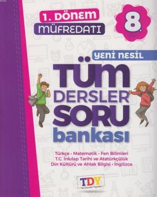 TDY Yayınları8. Sınıf 1. Dönem LGS Yeni Nesil Tüm Dersler Soru Bankası