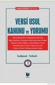 Vergi Usul Kanunu ve Yorumu Kemal Çağlar