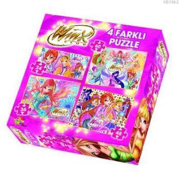 Winx Club 4 Farklı Puzzle Kolektif