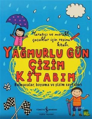 Yağmurlu Gün Çizim Kitabım Bulmacalar, boyama ve çizim sayfaları Smrit