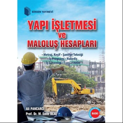 Yapı İşletmesi ve Maloluş Hesapları Ali Pancarcı