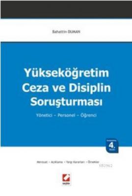 Yükseköğretim Ceza ve Disiplin Soruşturması Bahattin Duman